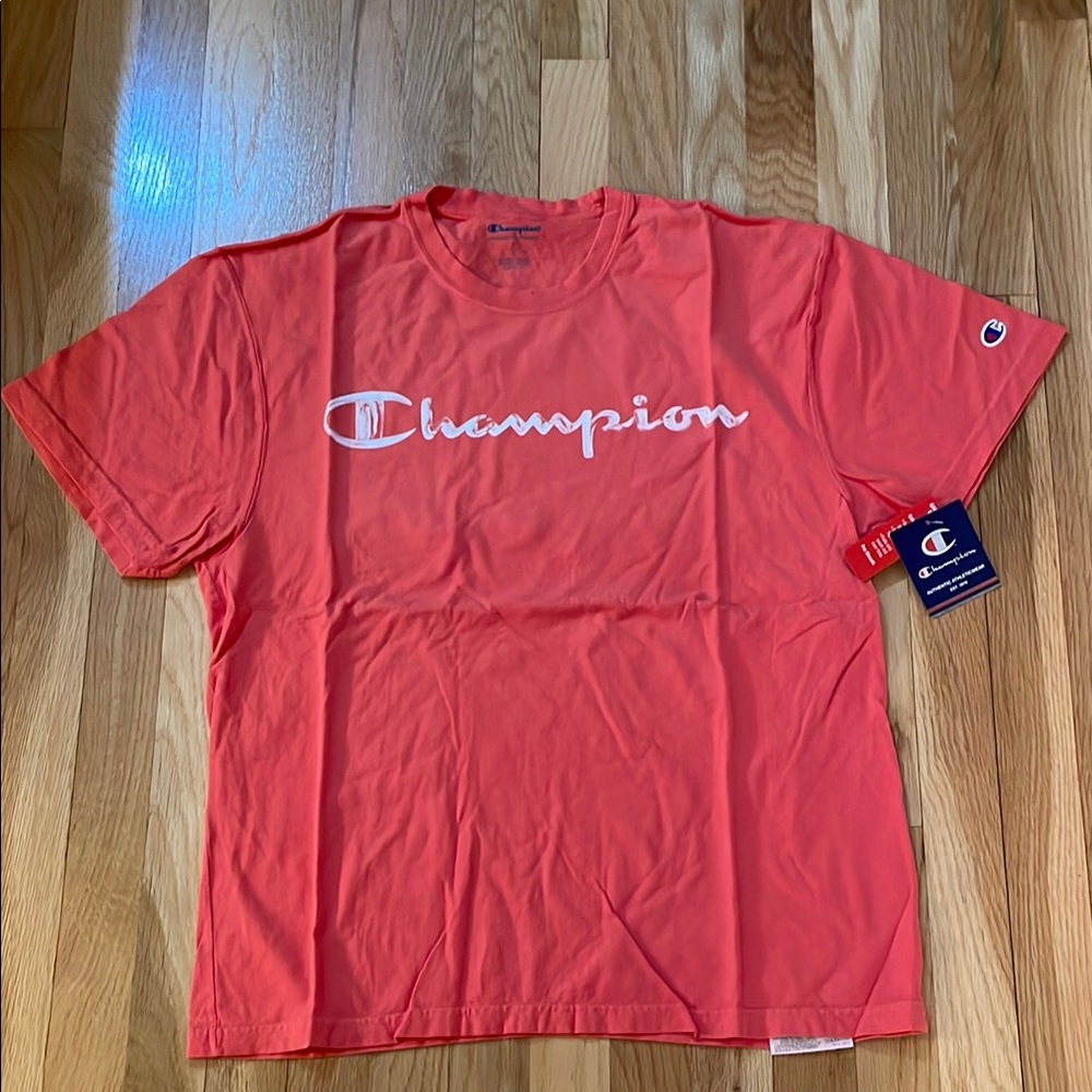 Champion Men's Coral/Red T-Shirt